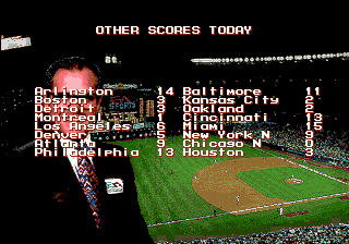 
MLBPA Baseball | Genesis | gameplay screenshot | Data by MobyGames.com