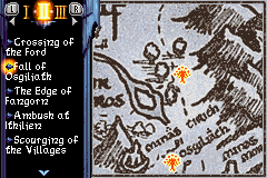 
The Lord of the Rings: The Third Age | Game Boy Advance | gameplay screenshot | Data by MobyGames.com