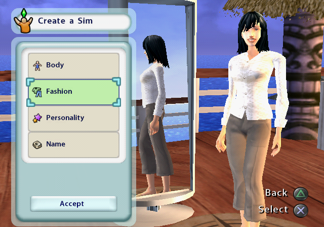 
The Sims 2: Castaway | PlayStation 2 | gameplay screenshot | Data by MobyGames.com
