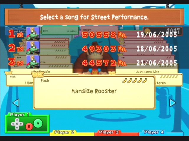 Donkey Konga 2 | GameCube | gameplay screenshot | region=North America | source-country= | zypher-v2 | moby-867647402cd1 | Data by MobyGames.com