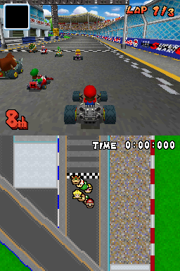 
Mario Kart DS | Nintendo DS | gameplay screenshot | Data by MobyGames.com