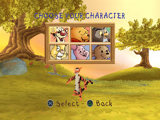 
Disney's Pooh's Party Game: In Search of the Treasure | PlayStation | gameplay screenshot | Data by MobyGames.com