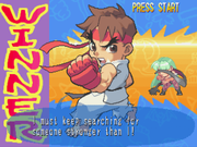 
Pocket Fighter | PlayStation | gameplay screenshot | Data by MobyGames.com