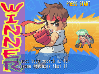 
Pocket Fighter | PlayStation | gameplay screenshot | Data by MobyGames.com
