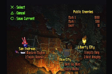 
Grand Theft Auto | PlayStation | gameplay screenshot | Region: North America | source-country= | Data by MobyGames.com