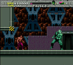 
The Incredible Hulk | SNES | gameplay screenshot | Data by MobyGames.com