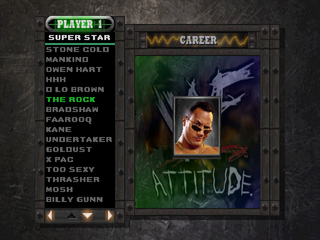 WWF Attitude | PlayStation | gameplay screenshot | Region: North America | source-country= | Data by MobyGames.com