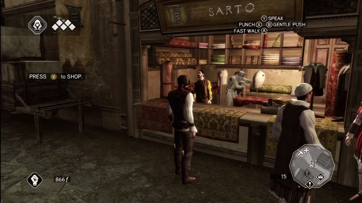 Assassin's Creed II | Xbox 360 | gameplay screenshot | Data by MobyGames.com
