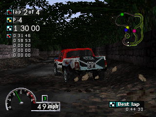 Rally Cross | PlayStation | gameplay screenshot | Region: North America | source-country= | Data by MobyGames.com