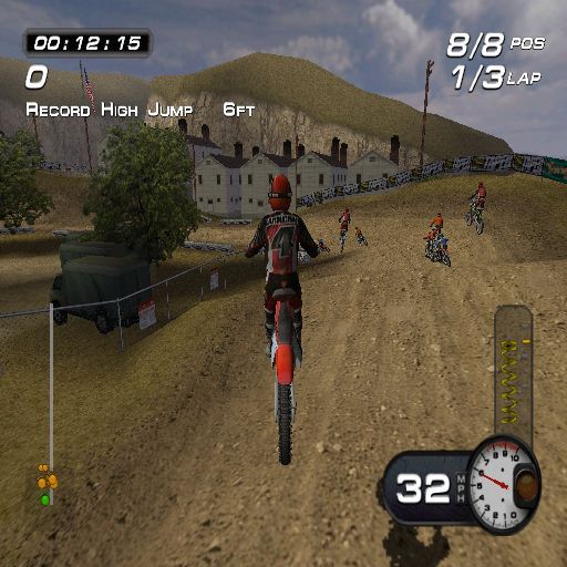 MX Superfly Featuring Ricky Carmichael | PlayStation 2 | gameplay screenshot | region=North America | source-country= | zypher-v2 | moby-f3cd0aaa6ed0 | Data by MobyGames.com