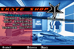 Tony Hawk's Underground | Game Boy Advance | gameplay screenshot | region=North America | source-country= | zypher-v2 | moby-2ccb26d91600 | Data by MobyGames.com