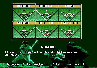 
MLBPA Baseball | Genesis | gameplay screenshot | Data by MobyGames.com