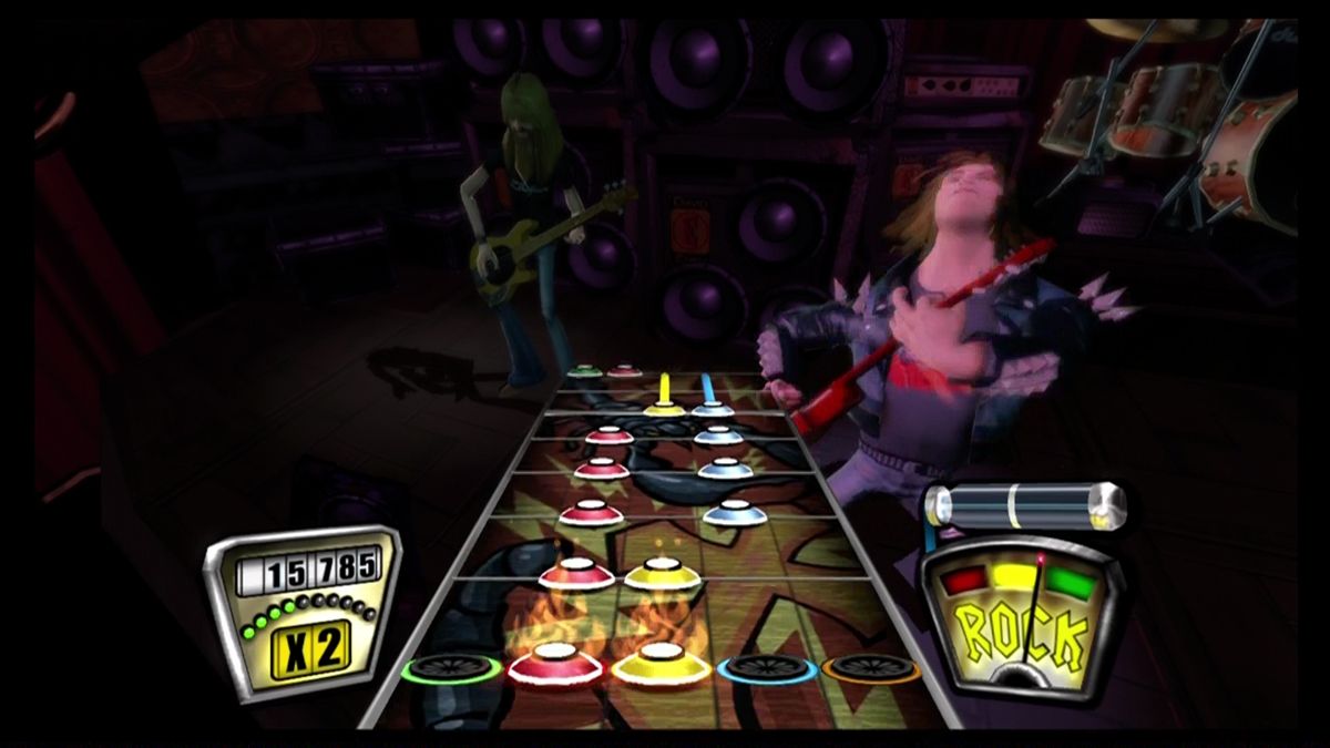 
Guitar Hero II | Xbox 360 | gameplay screenshot | Region: North America | source-country= | Data by MobyGames.com