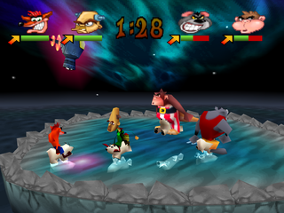 Crash Bash | PlayStation | gameplay screenshot | region=North America | source-country= | zypher-v2 | moby-a18bea2feb4c | Data by MobyGames.com