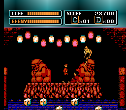 The Karate Kid | NES | gameplay screenshot | Data by MobyGames.com
