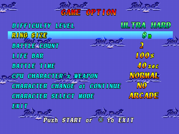 Soul Blade | PlayStation | gameplay screenshot | region=North America | source-country= | zypher-v2 | moby-6c1065a6f349 | Data by MobyGames.com
