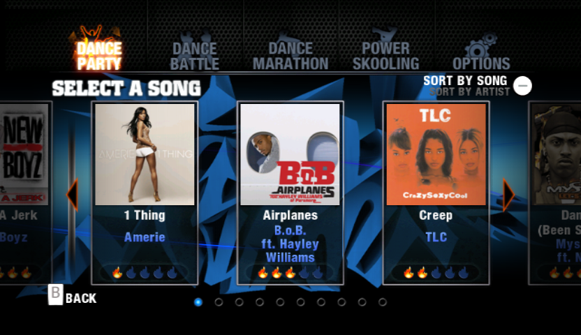 The Hip Hop Dance Experience | Wii | gameplay screenshot | region=North America | source-country= | zypher-v2 | moby-b8ced0ae9759 | Data by MobyGames.com