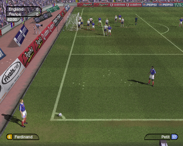 
World Tour Soccer 2002 | PlayStation 2 | gameplay screenshot | Data by MobyGames.com
