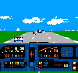 
Knight Rider | NES | gameplay screenshot | Data by MobyGames.com