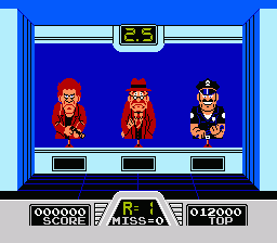Hogan's Alley | NES | gameplay screenshot | region=North America | source-country= | zypher-v2 | moby-775e7d52072f | Data by MobyGames.com