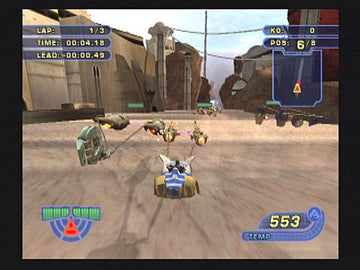 Star Wars: Racer Revenge | PlayStation 2 | gameplay screenshot | region=North America | source-country= | zypher-v2 | moby-61c2c24e40b8 | Data by MobyGames.com