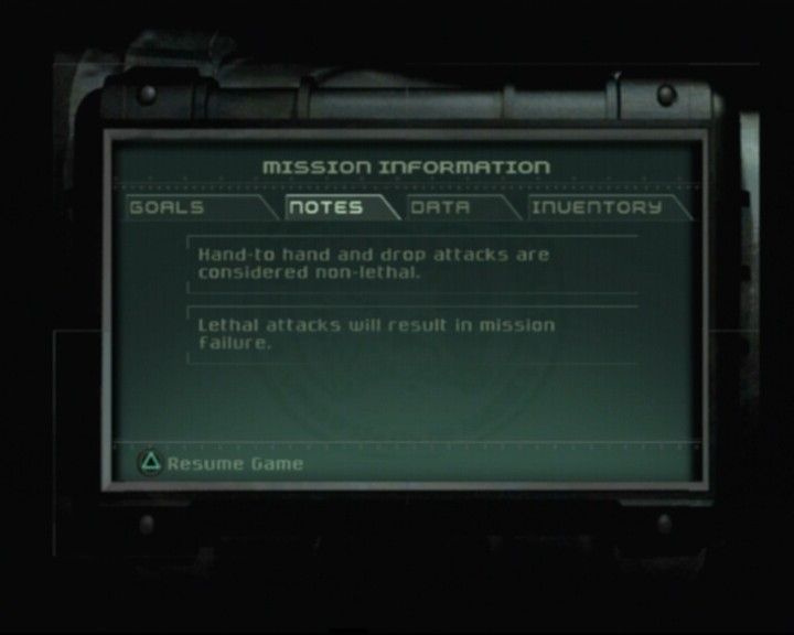 
Tom Clancy's Splinter Cell: Pandora Tomorrow | PlayStation 2 | gameplay screenshot | Data by MobyGames.com