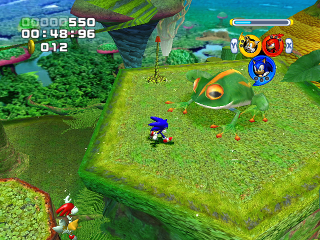 Sonic Heroes | GameCube | gameplay screenshot | region=North America | source-country= | zypher-v2 | moby-7843c0263e97 | Data by MobyGames.com