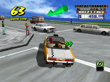
Crazy Taxi | GameCube | gameplay screenshot | Data by MobyGames.com