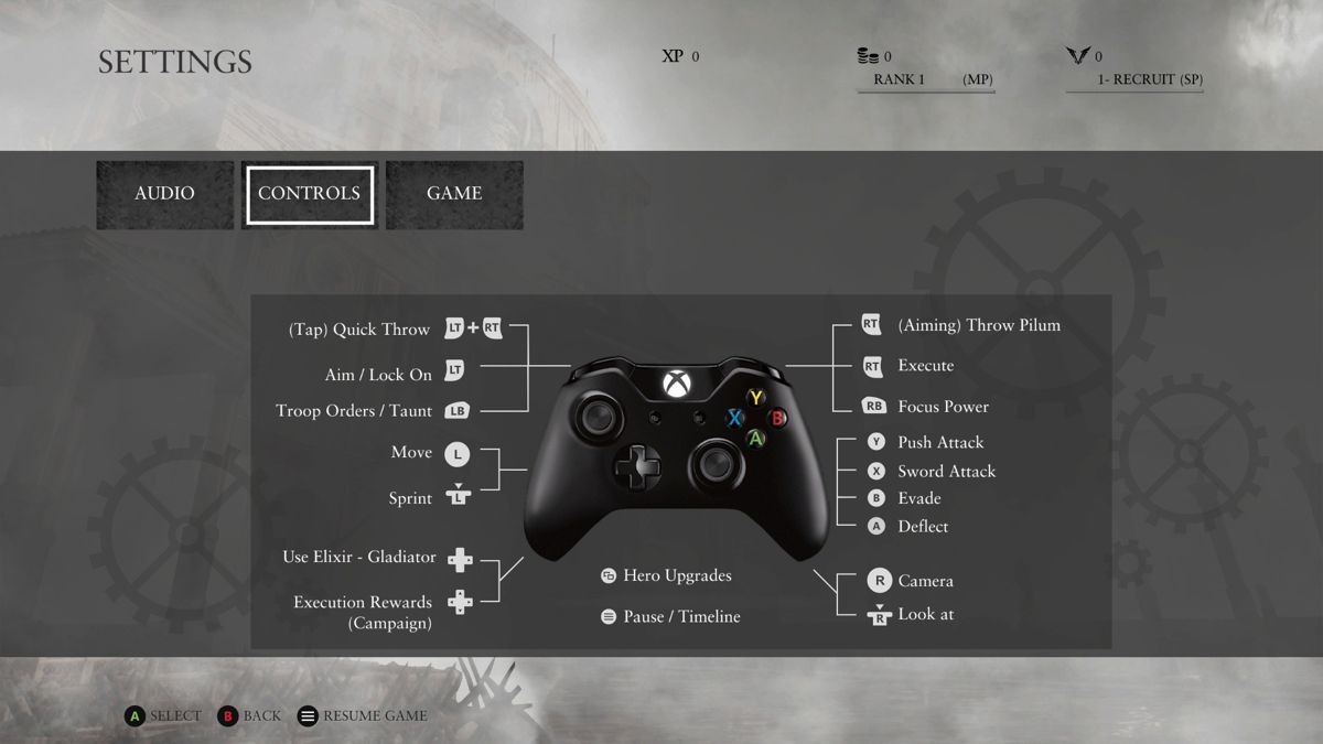 Ryse: Son of Rome | Xbox One | gameplay screenshot | Region: North America | source-country= | Data by MobyGames.com