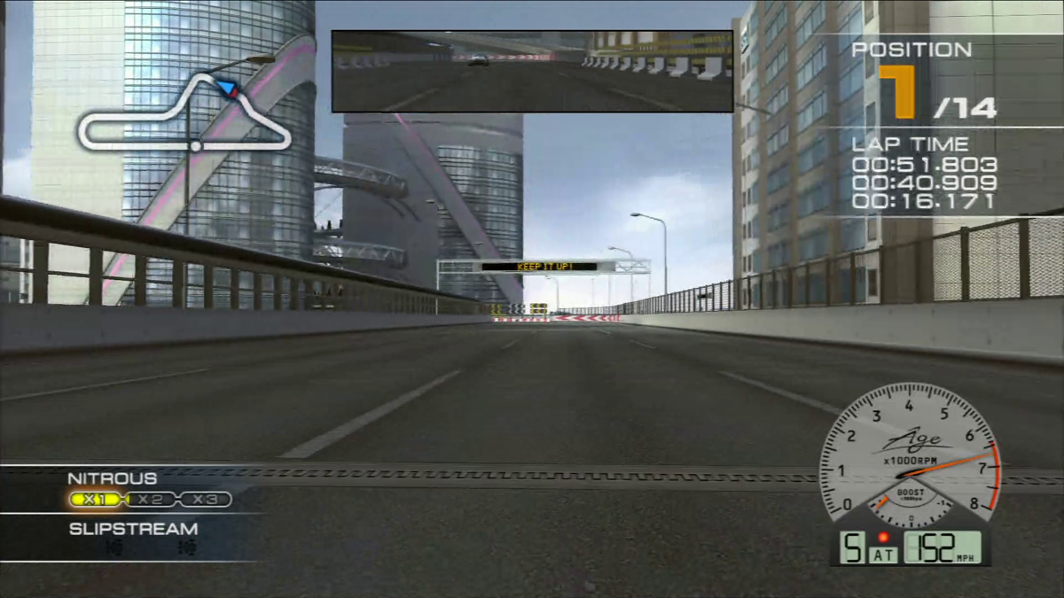 Ridge Racer 7 | PlayStation 3 | gameplay screenshot | region=North America | source-country= | zypher-v2 | moby-92c1832d3e4d | Data by MobyGames.com