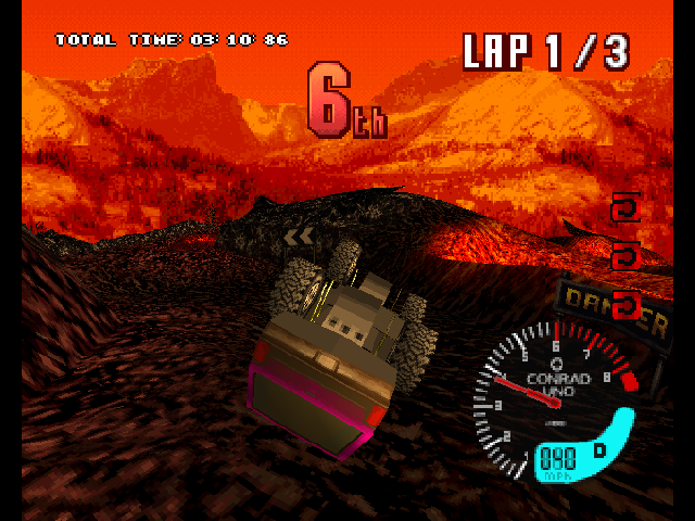 TNN Motor Sports Hardcore 4x4 | PlayStation | gameplay screenshot | region=North America | source-country= | zypher-v2 | moby-eff3c5dc7556 | Data by MobyGames.com