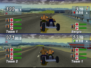 Road Rash: Jailbreak | PlayStation | gameplay screenshot | region=North America | source-country= | zypher-v2 | moby-7587adb7dab1 | Data by MobyGames.com