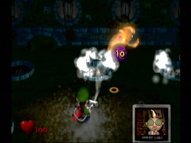 Luigi's Mansion | GameCube | gameplay screenshot | Data by MobyGames.com