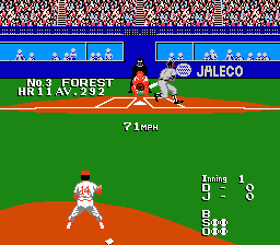 
Bases Loaded II: Second Season | NES | gameplay screenshot | Data by MobyGames.com
