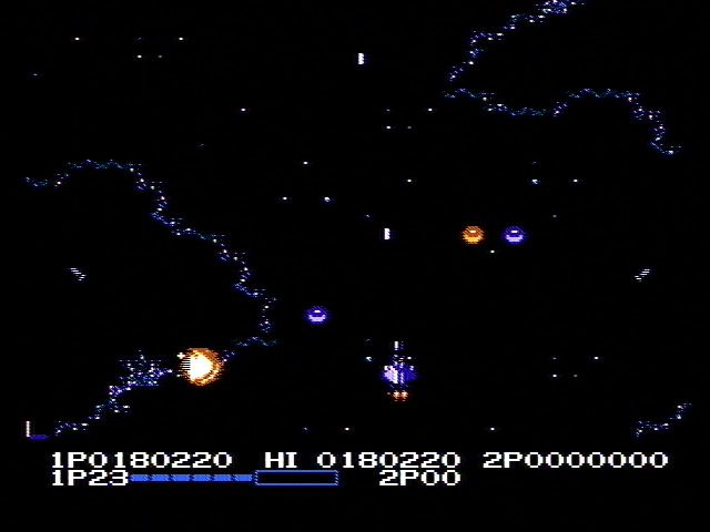 
Life Force | NES | gameplay screenshot | Data by MobyGames.com