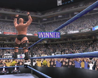 
WWF Smackdown! Just Bring It | PlayStation 2 | gameplay screenshot | Region: North America | source-country= | Data by MobyGames.com