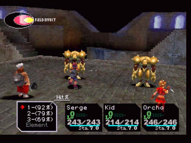 
Chrono Cross | PlayStation | gameplay screenshot | Region: North America | source-country= | Data by MobyGames.com