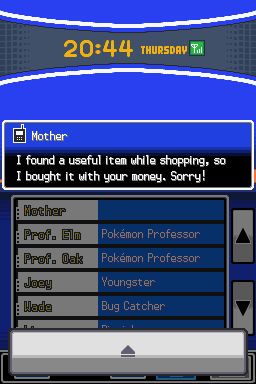 
Pokémon HeartGold Version | Nintendo DS | gameplay screenshot | Data by MobyGames.com