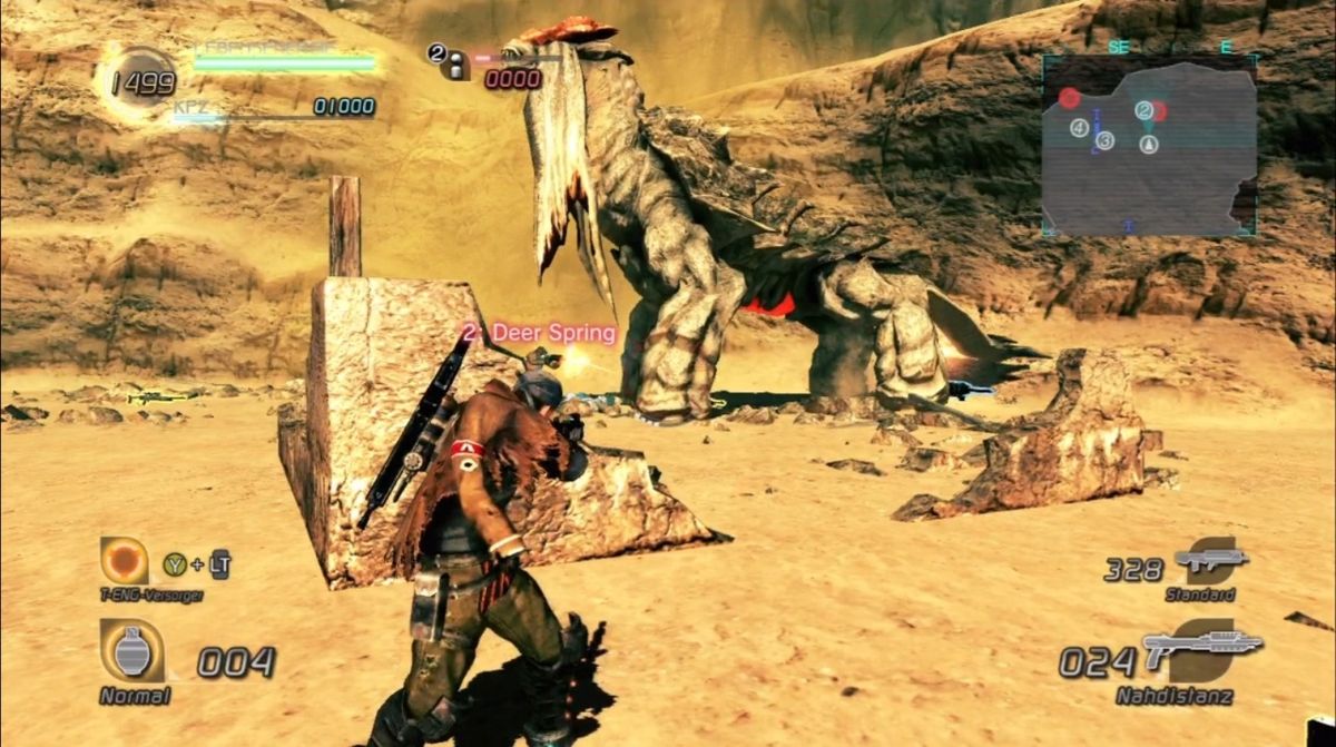 Lost Planet 2 | Xbox 360 | gameplay screenshot | region=North America | source-country= | zypher-v2 | moby-1bc9365f1ad2 | Data by MobyGames.com
