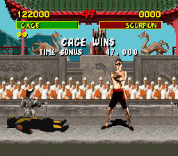 
Mortal Kombat | SNES | gameplay screenshot | Data by MobyGames.com