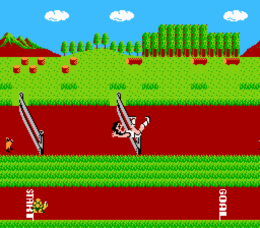 
Athletic World | NES | gameplay screenshot | Data by MobyGames.com