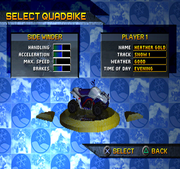 
ATV: Quad Power Racing | PlayStation | gameplay screenshot | Region: North America | source-country= | Data by MobyGames.com
