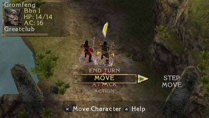 
Dungeons & Dragons Tactics | PSP | gameplay screenshot | Data by MobyGames.com