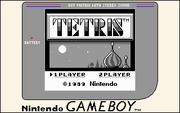 
Tetris | Game Boy | gameplay screenshot | Region: North America | source-country= | Data by MobyGames.com