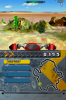ATV: Thunder Ridge Riders / Monster Trucks Mayhem | Nintendo DS | gameplay screenshot | region=North America | source-country= | zypher-v2 | moby-c0366436c18e | Data by MobyGames.com