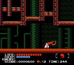 Kabuki: Quantum Fighter | NES | gameplay screenshot | region=North America | source-country= | zypher-v2 | moby-c48133b6c16a | Data by MobyGames.com