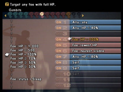 Final Fantasy XII | PlayStation 2 | gameplay screenshot | region=North America | edition=steelbook | source-country= | zypher-v2 | moby-6f54667fb524 | Data by MobyGames.com