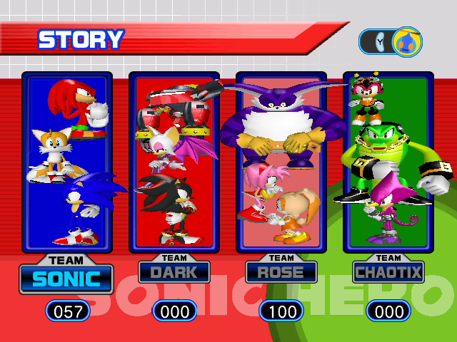 Sonic Heroes | GameCube | gameplay screenshot | region=North America | source-country= | zypher-v2 | moby-0a35d6c122c7 | Data by MobyGames.com