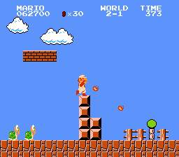 
Super Mario Bros | NES | gameplay screenshot | Data by MobyGames.com