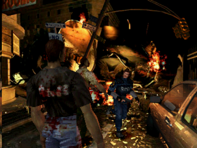 Resident Evil 2 (Greatest Hits) | PlayStation | gameplay screenshot | Region: North America | source-country= | Data by MobyGames.com
